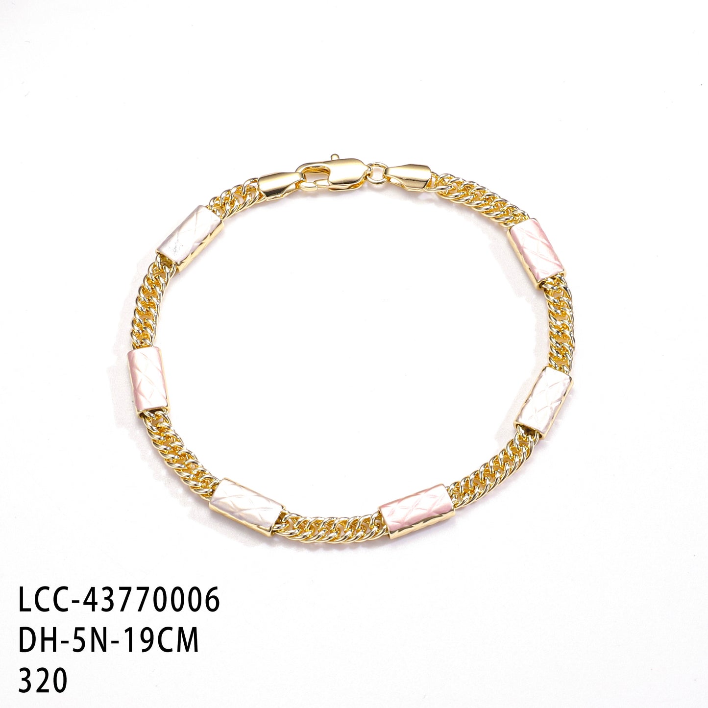 PinkFancy Jewelry 14K Gold-plated copper painting wholesale bracelet