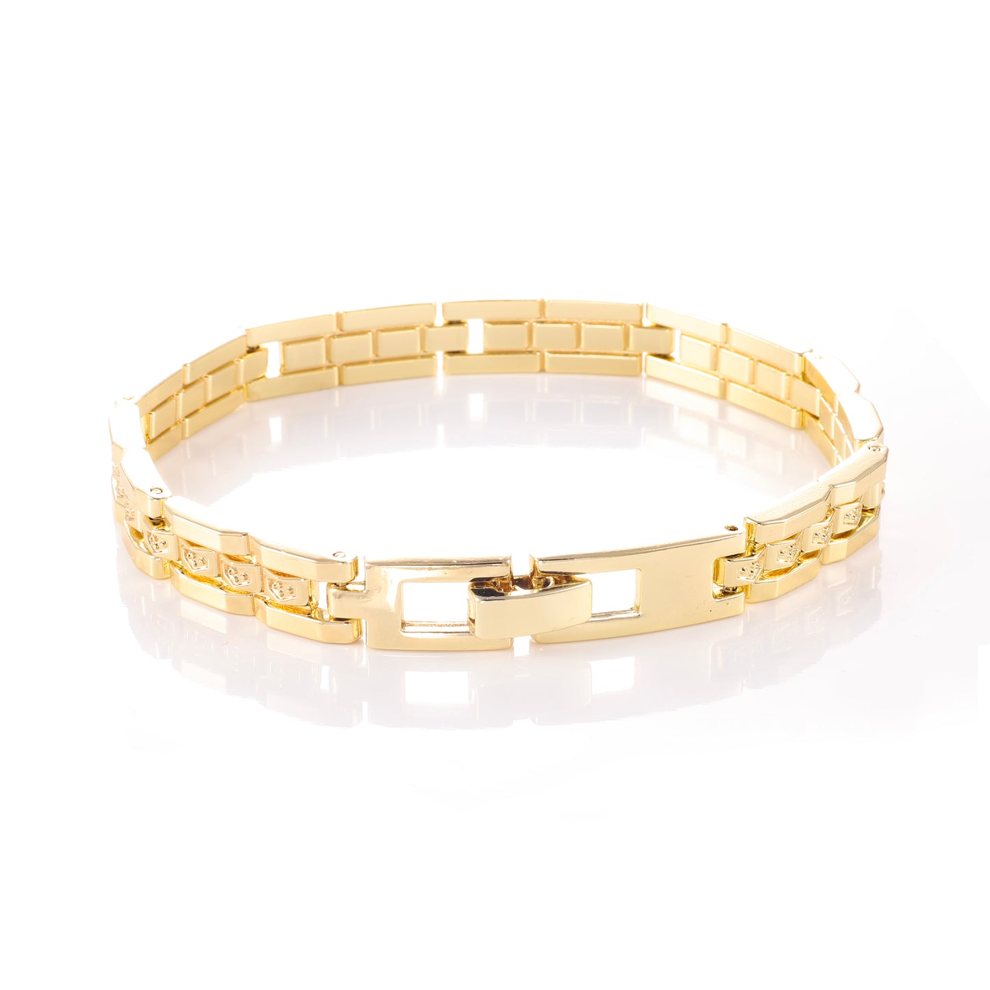 PinkFancy Jewelry 14K Gold-plated copper openwork carving wholesale bracelet