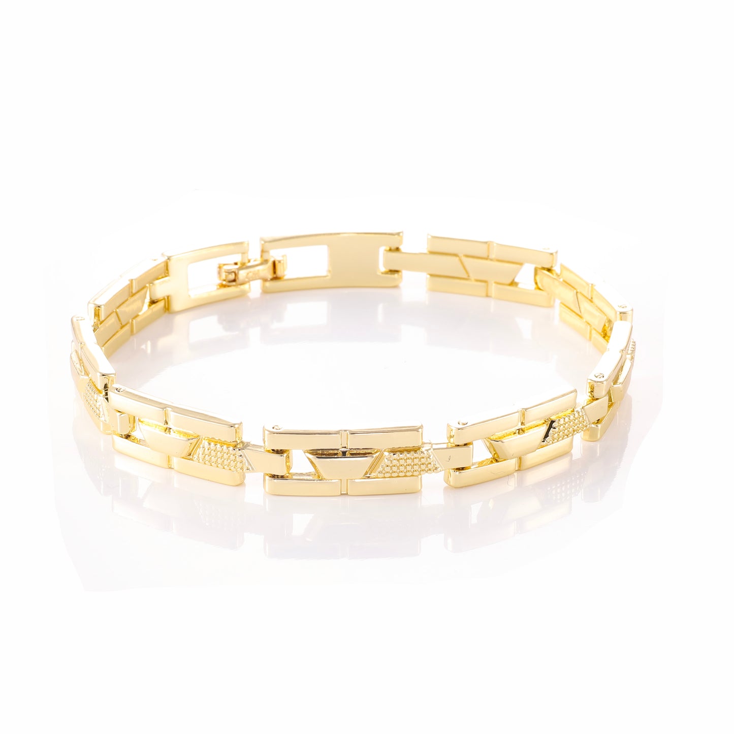 PinkFancy Jewelry 14K Gold-plated copper openwork carving wholesale bracelet