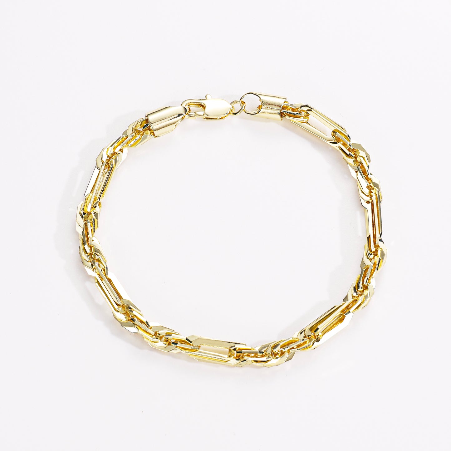 Pink Fancy Jewelry 14K Gold-plated copper cubic zirconia setting Wholesale bracelets