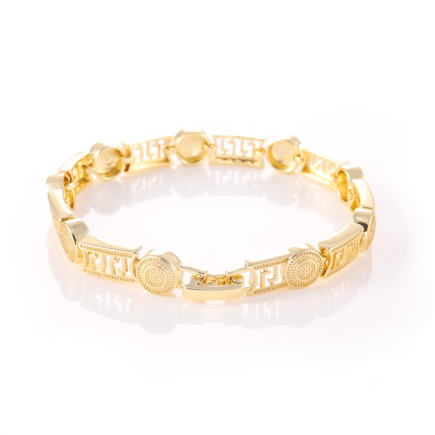 PinkFancy Jewelry 14K Gold-plated copper openwork carving wholesale bracelet