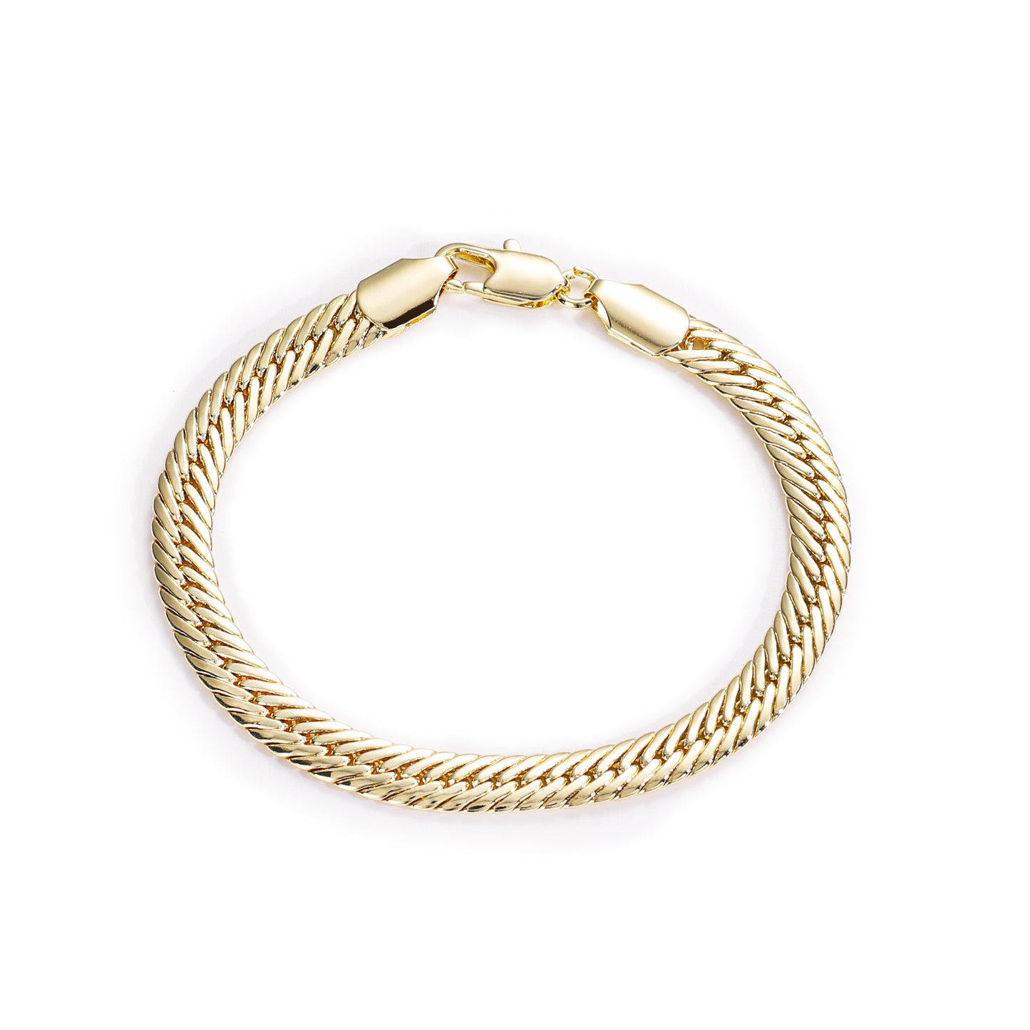 Pink Fancy Jewelry 14K Gold-plated copper cubic zirconia setting Wholesale bracelets