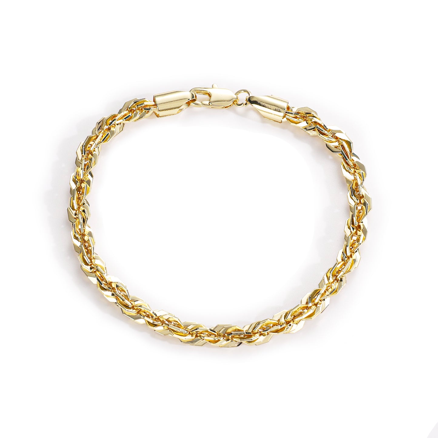 Pink Fancy Jewelry 14K Gold-plated copper cubic zirconia setting Wholesale bracelets