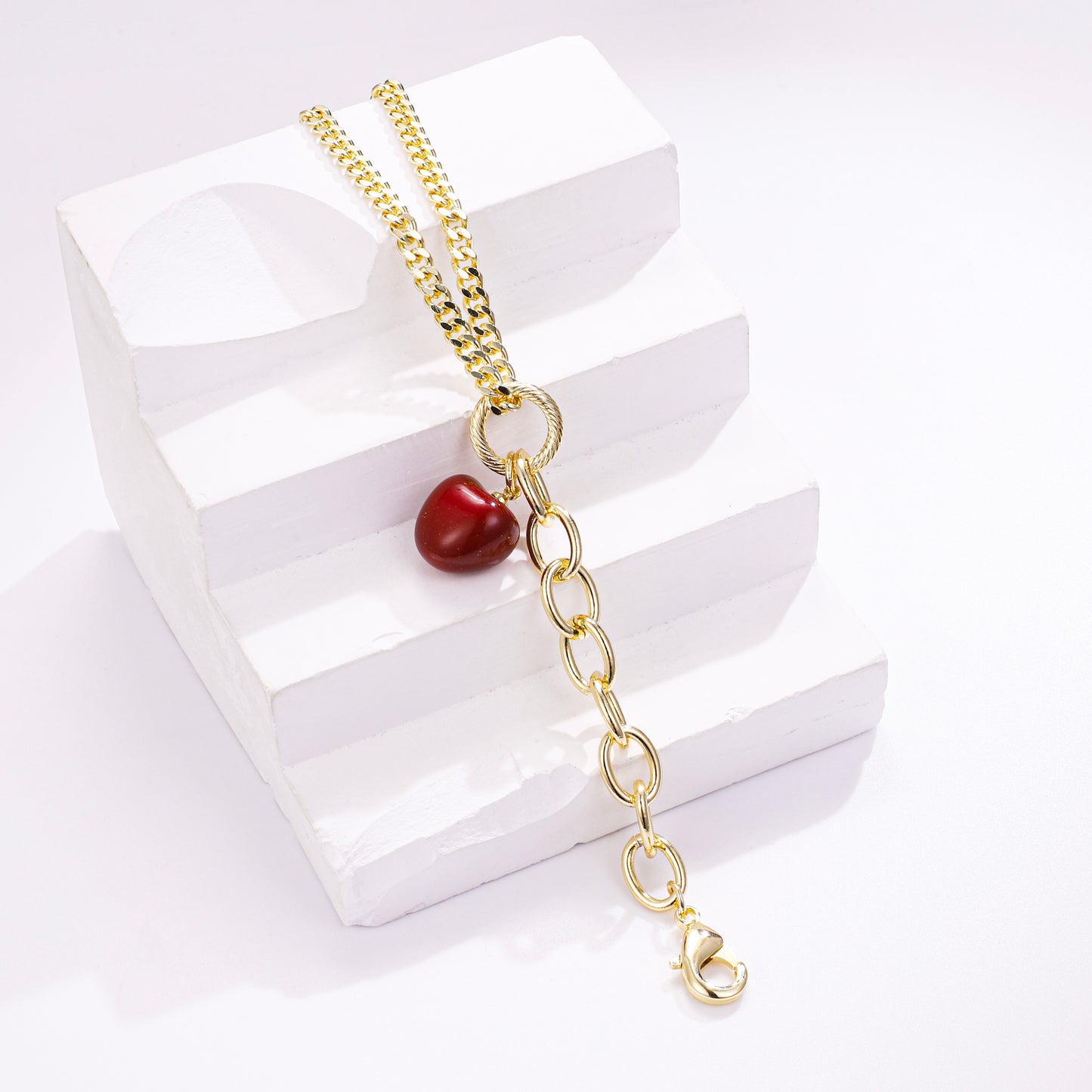 PinkFancy Jewelry 14K Gold-plated copper Red cherries Strawberries wholesale bracelet
