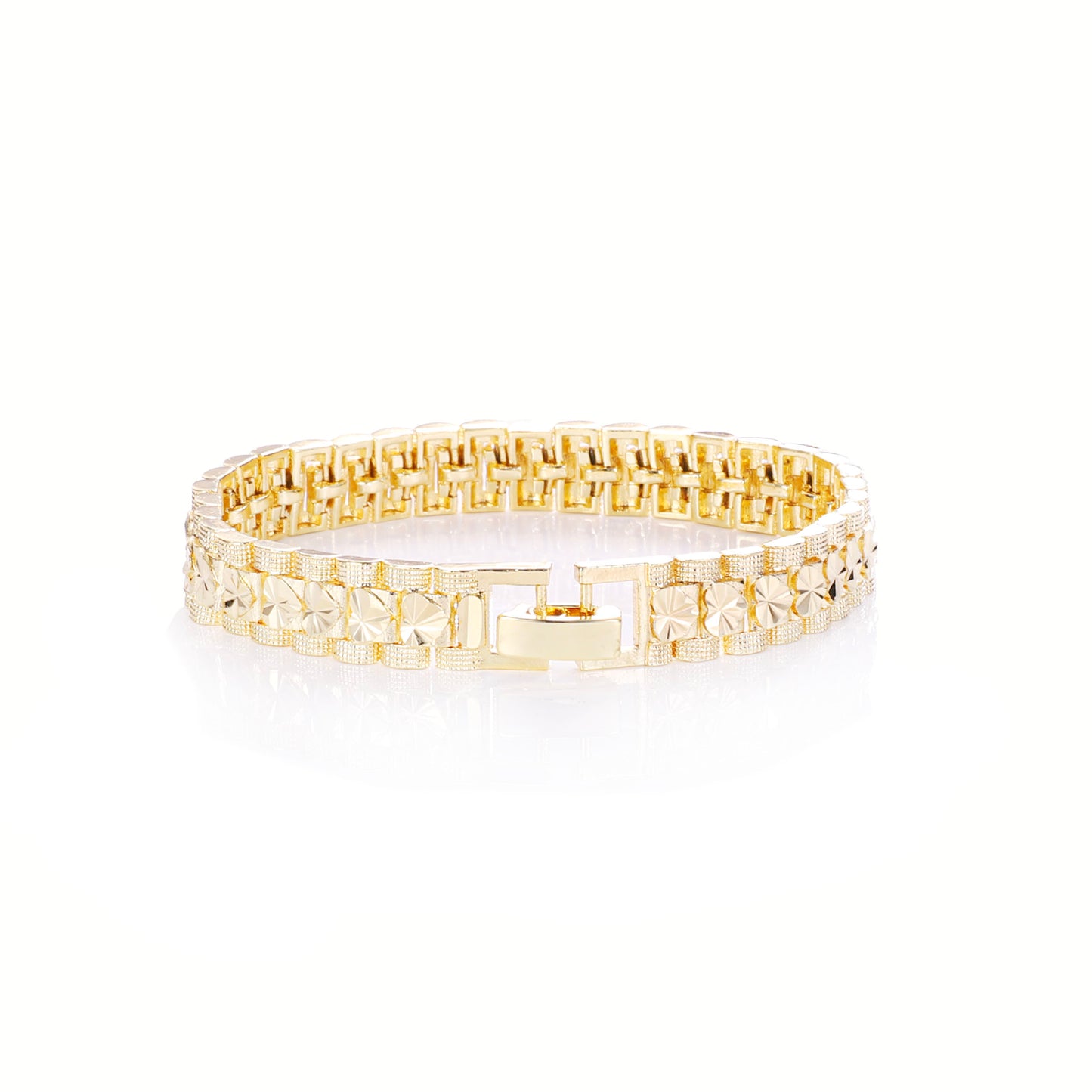 PinkFancy Jewelry 14K Gold-plated copper polymorphic punk wholesale bracelet