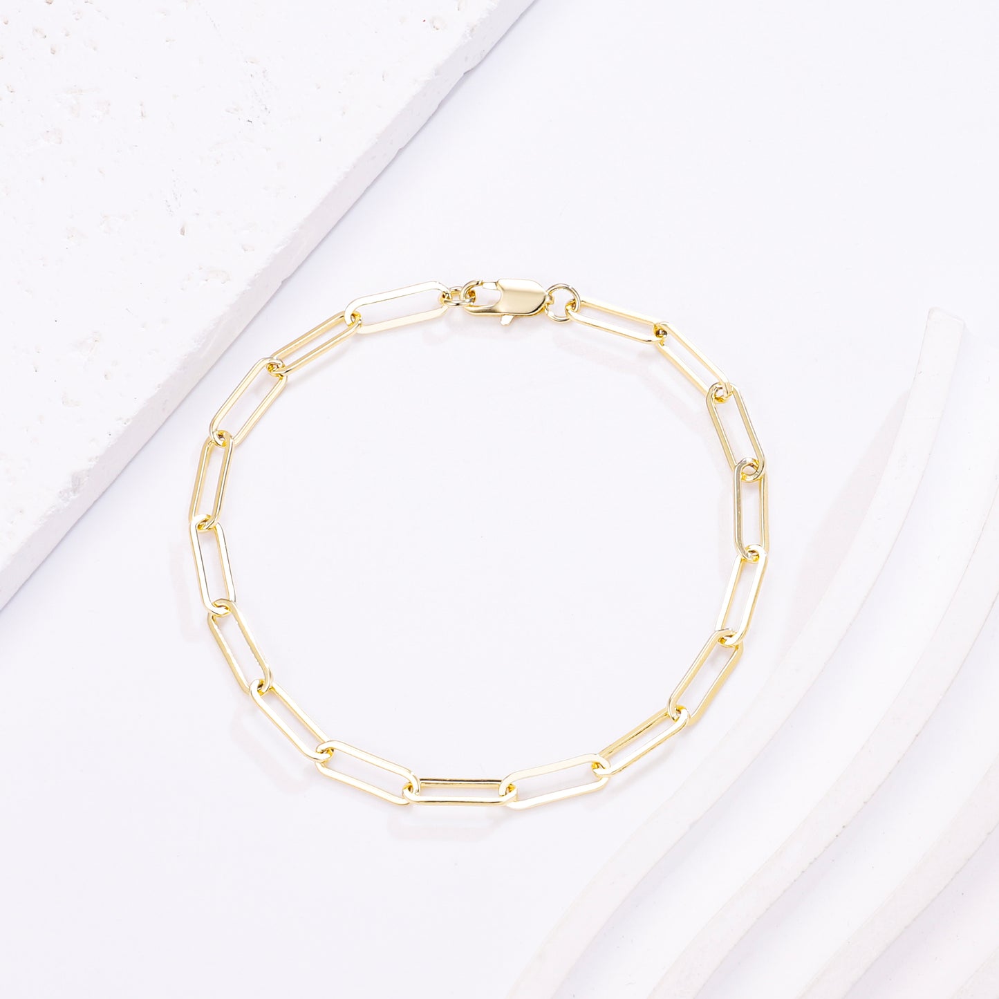 PinkFancy Jewelry 14K Gold-plated copper Bamboo chain wholesale bracelet