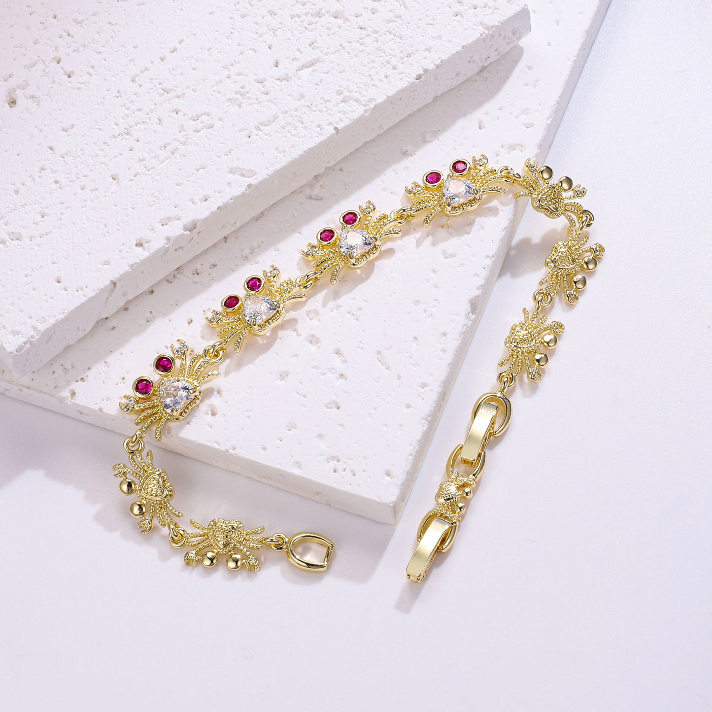 PinkFancy Jewelry 14K Gold-plated copper cubic zirconia setting Animal Series wholesale bracelet