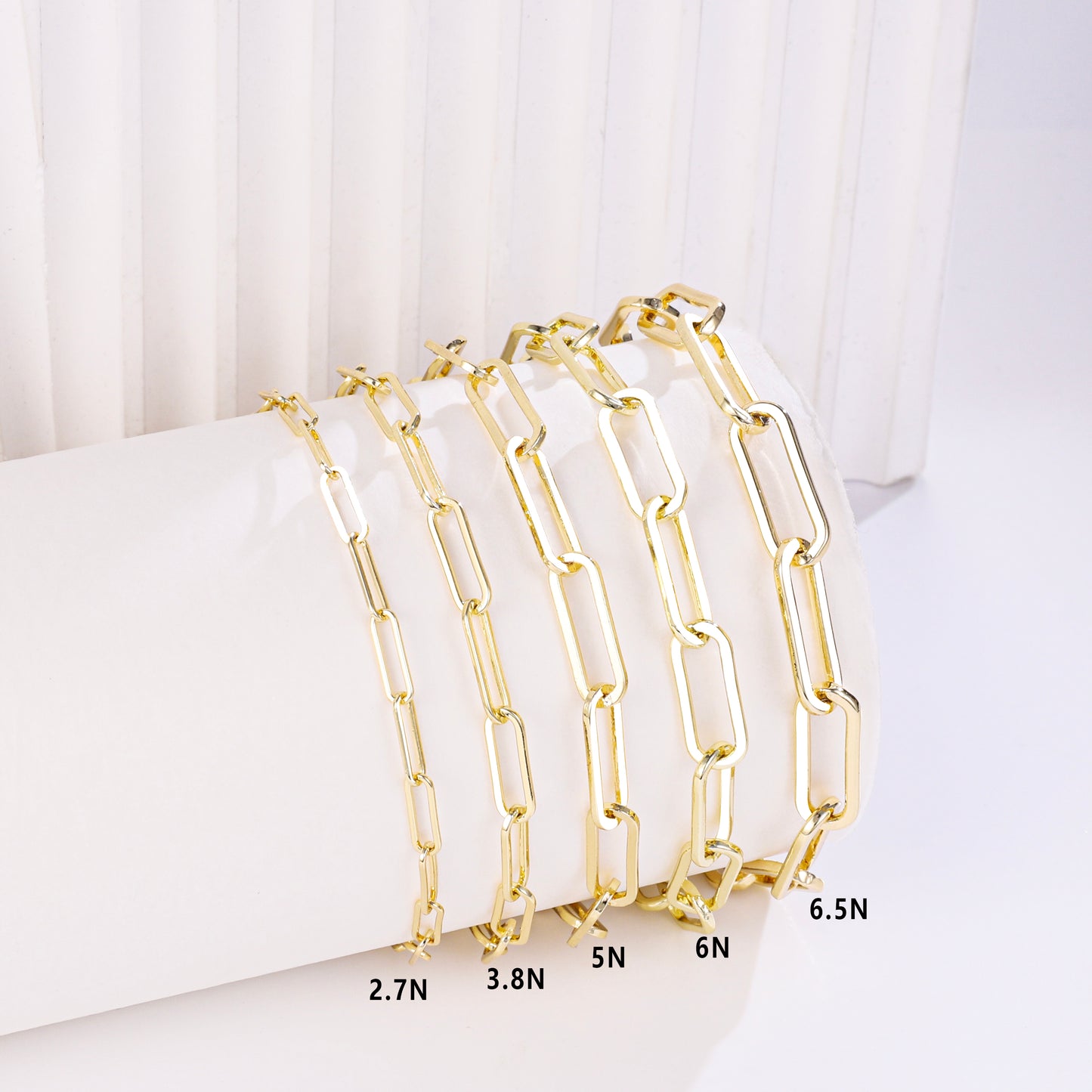 PinkFancy Jewelry 14K Gold-plated copper Bamboo chain wholesale bracelet