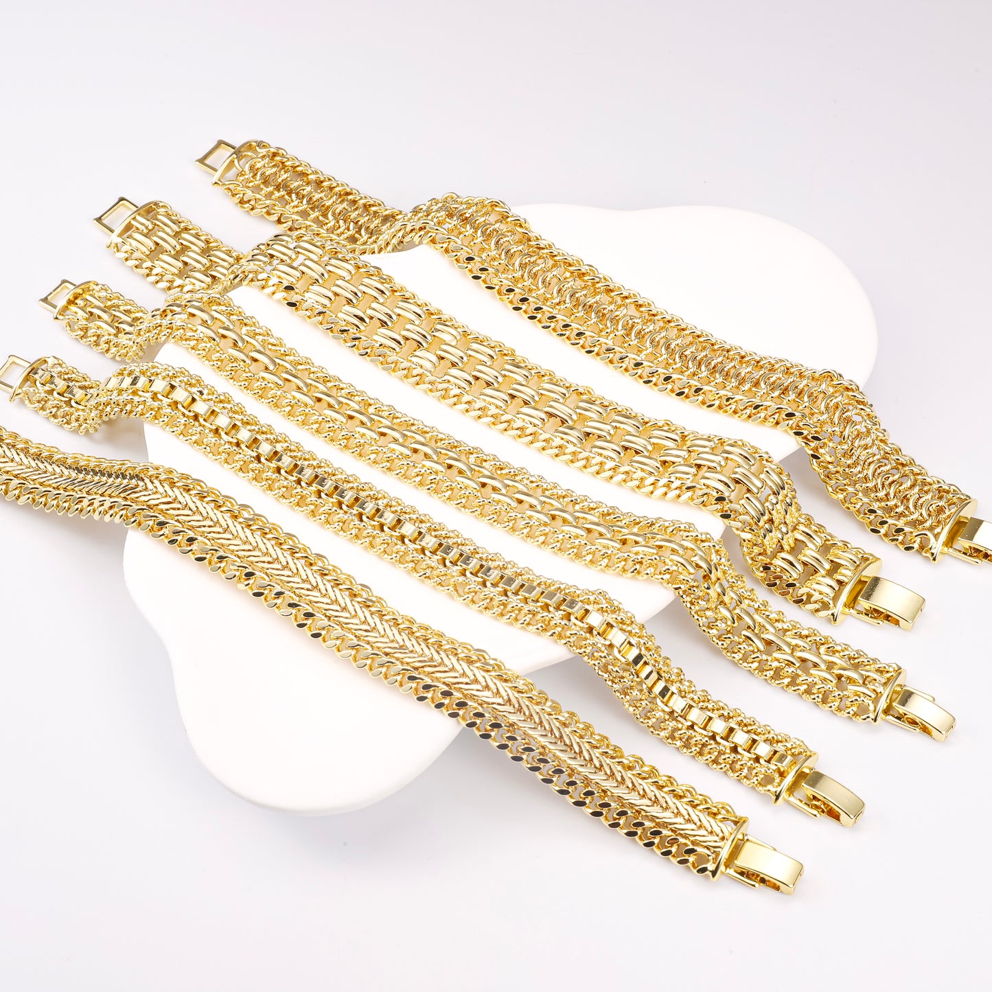 PinkFancy Jewelry 14K Gold-plated copper weaving wholesale bracelet
