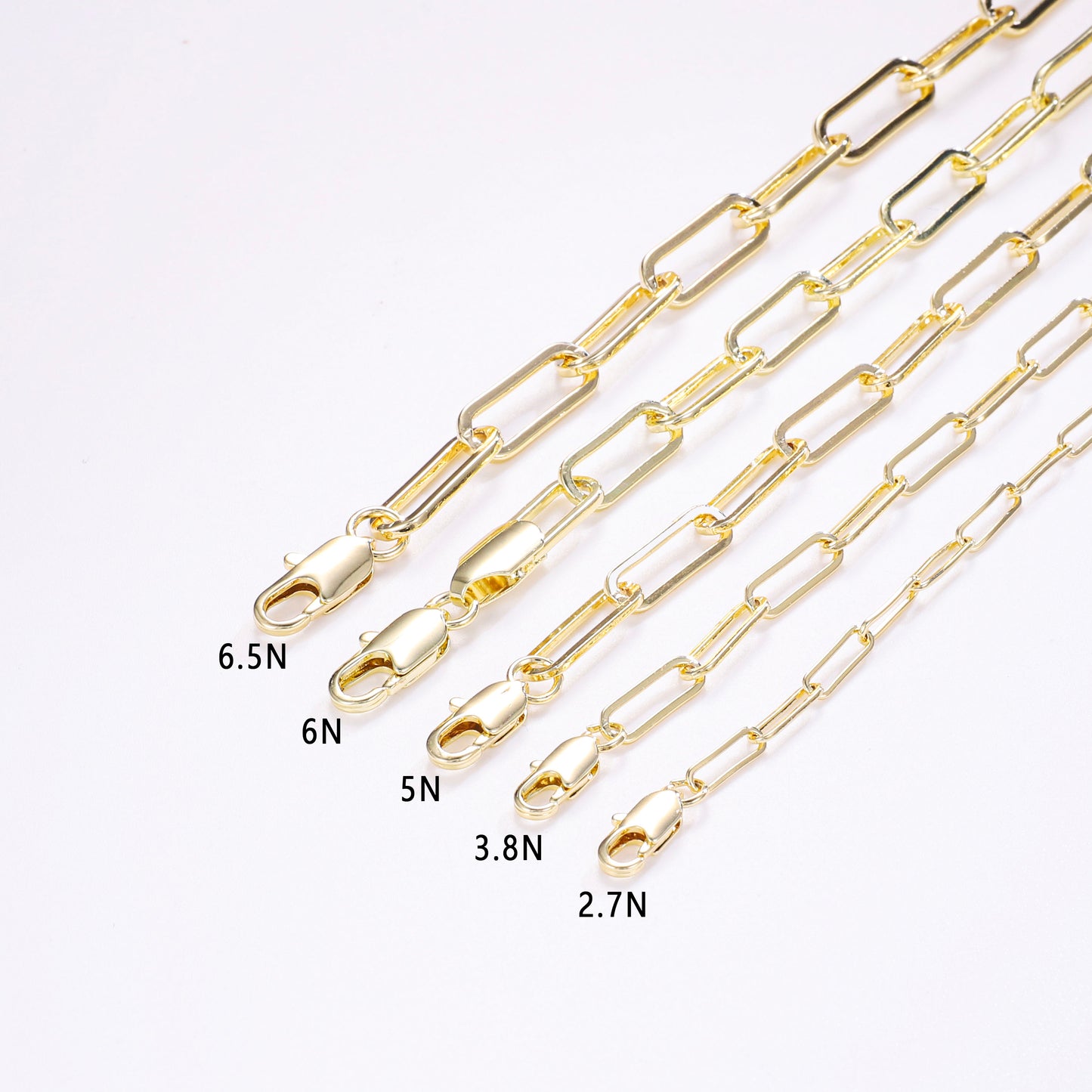 PinkFancy Jewelry 14K Gold-plated copper Bamboo chain wholesale bracelet