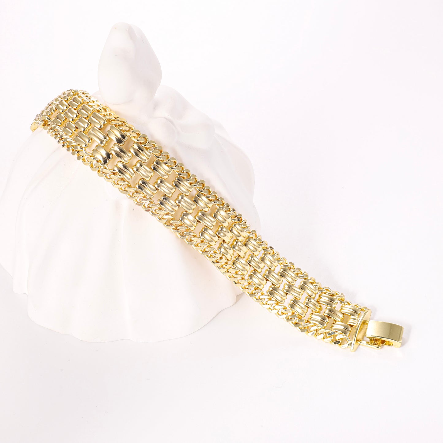 PinkFancy Jewelry 14K Gold-plated copper weaving wholesale bracelet