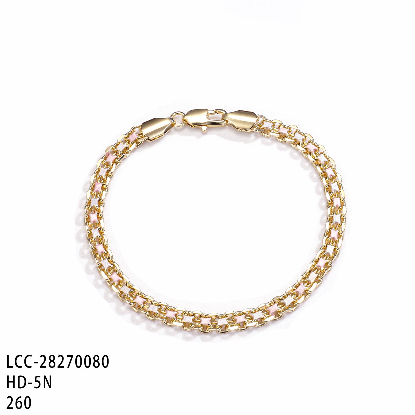 PinkFancy Jewelry 14K Gold-plated copper painting wholesale bracelet