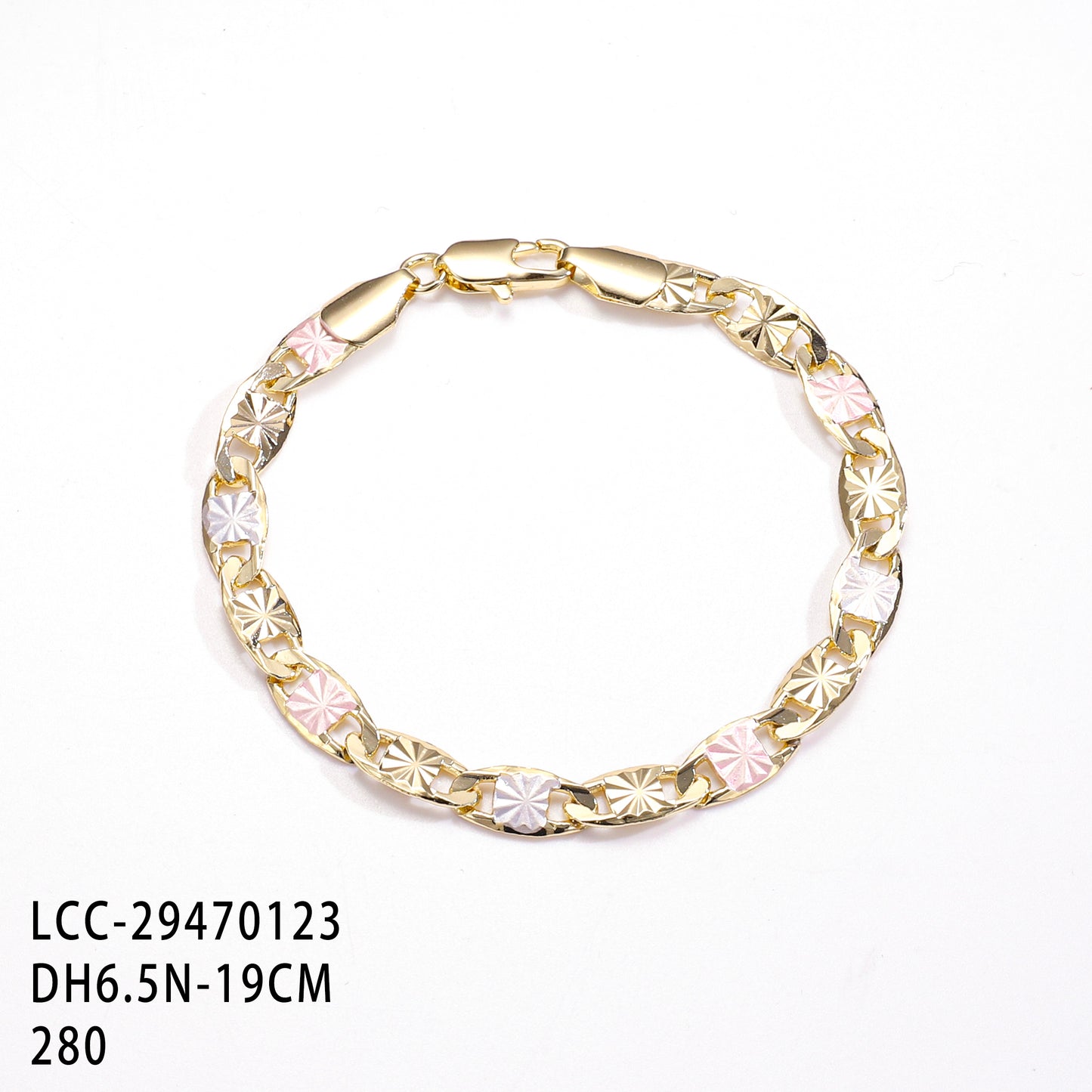 PinkFancy Jewelry 14K Gold-plated copper painting wholesale bracelet