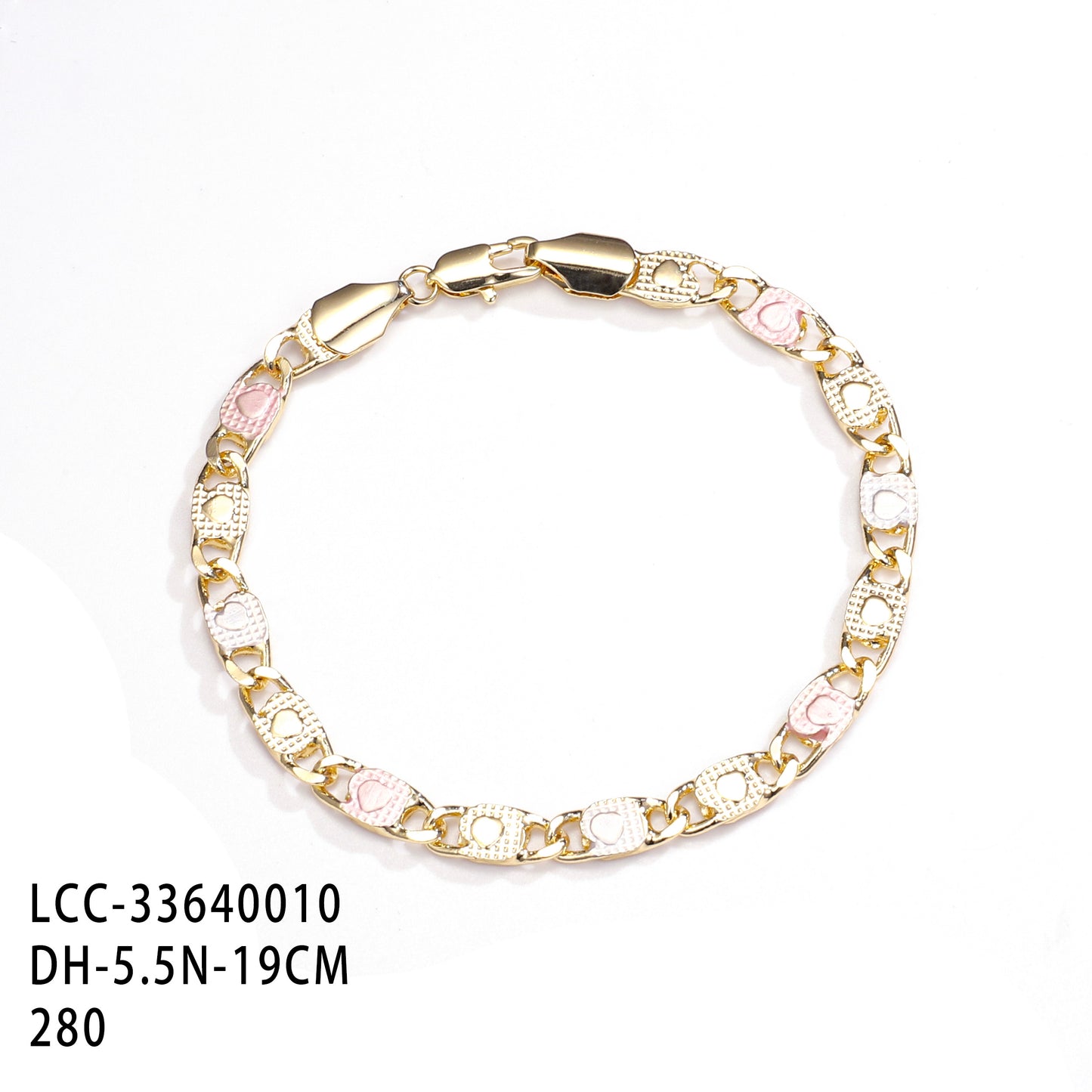 PinkFancy Jewelry 14K Gold-plated copper painting wholesale bracelet