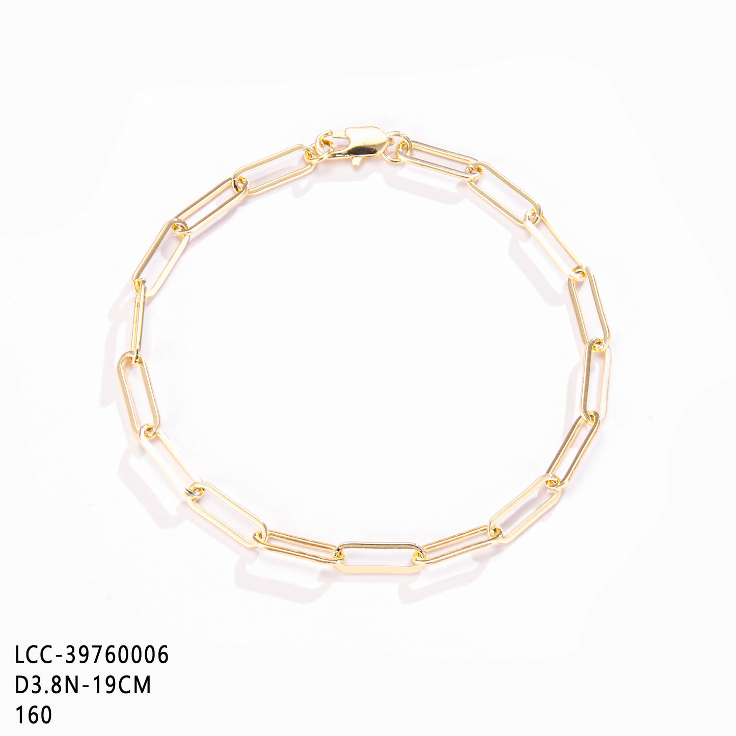 PinkFancy Jewelry 14K Gold-plated copper Bamboo chain wholesale bracelet