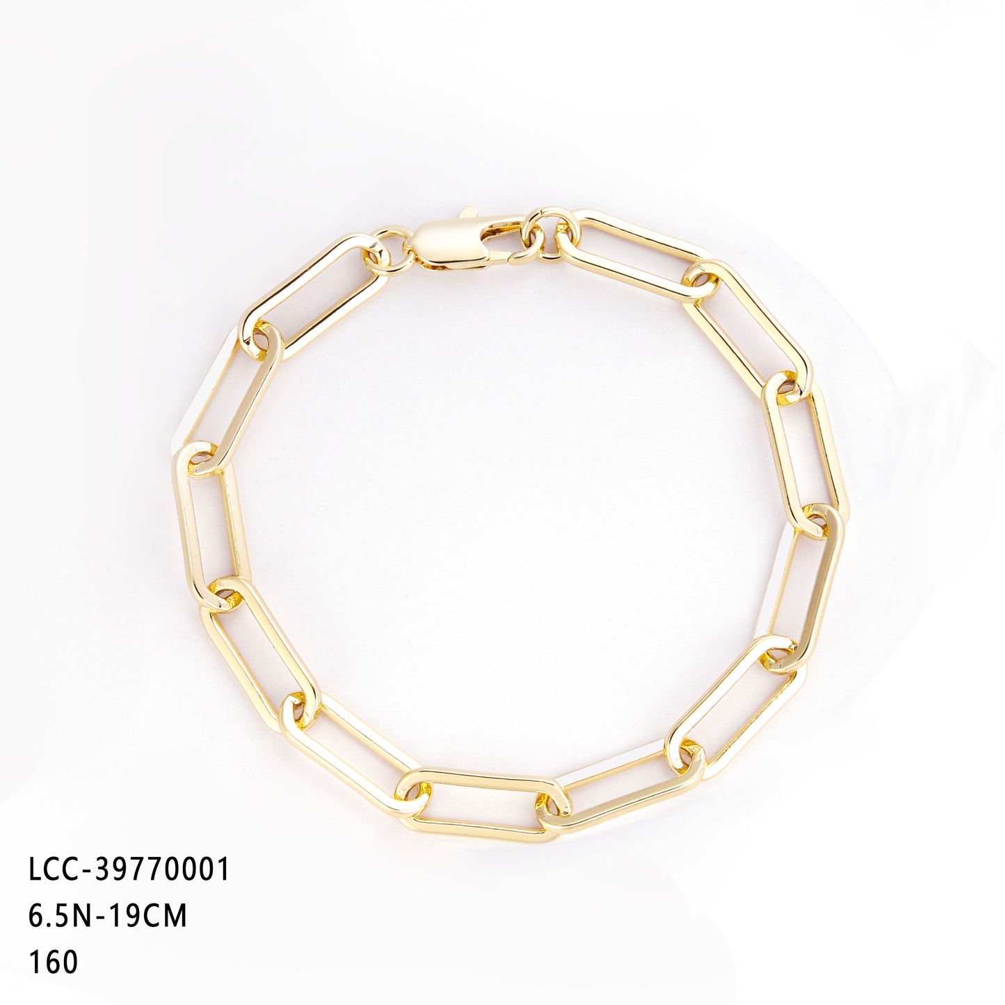 PinkFancy Jewelry 14K Gold-plated copper Bamboo chain wholesale bracelet