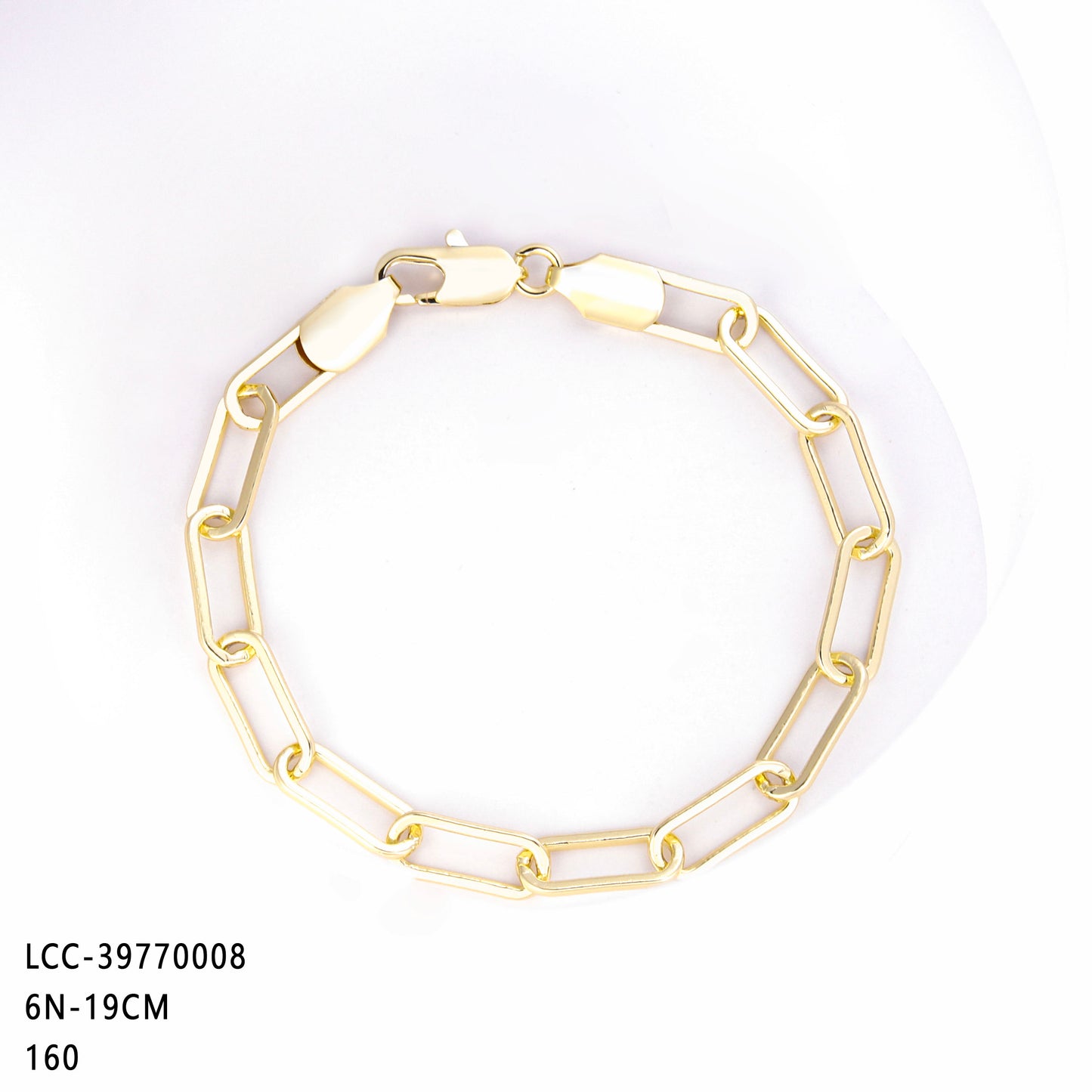 PinkFancy Jewelry 14K Gold-plated copper Bamboo chain wholesale bracelet