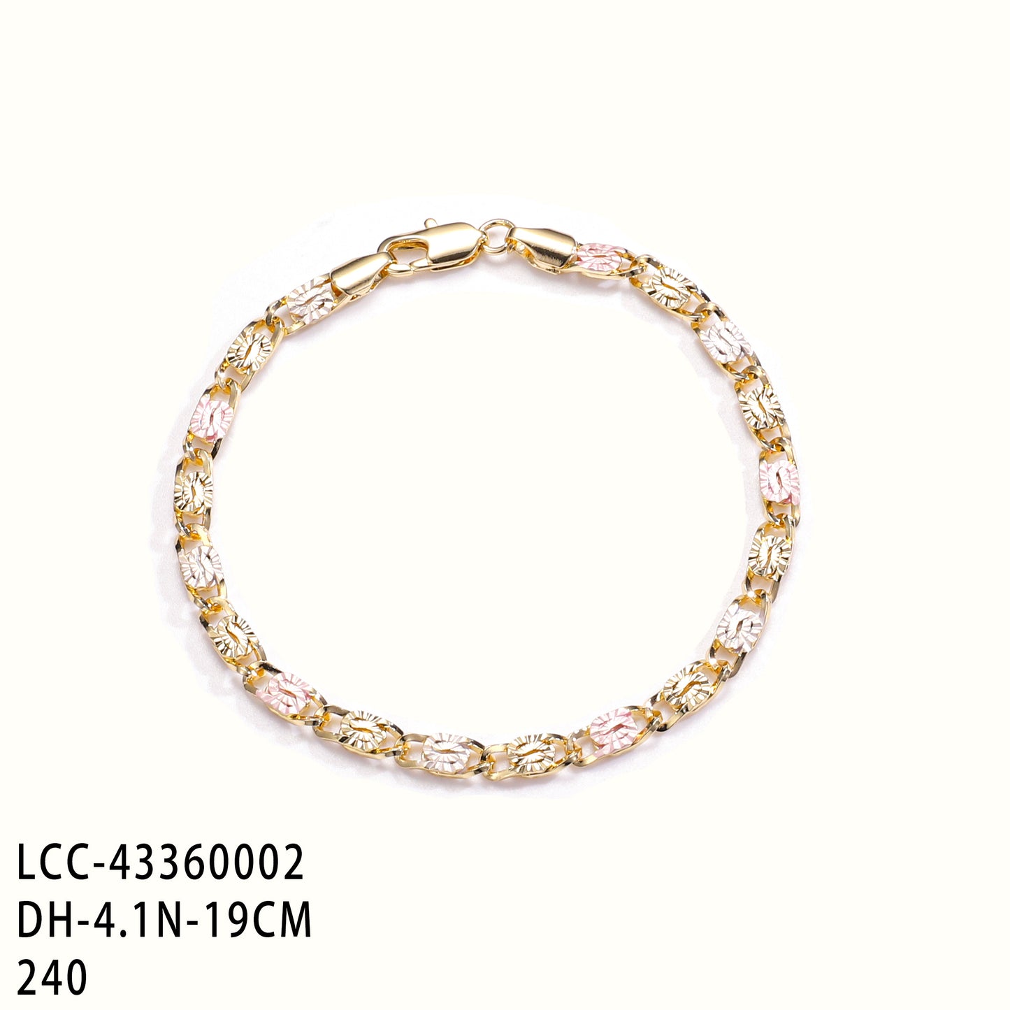 PinkFancy Jewelry 14K Gold-plated copper painting wholesale bracelet
